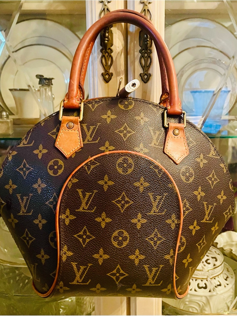 vintage Louis Vuitton Ellipse Handbag in the classic Monogram PM